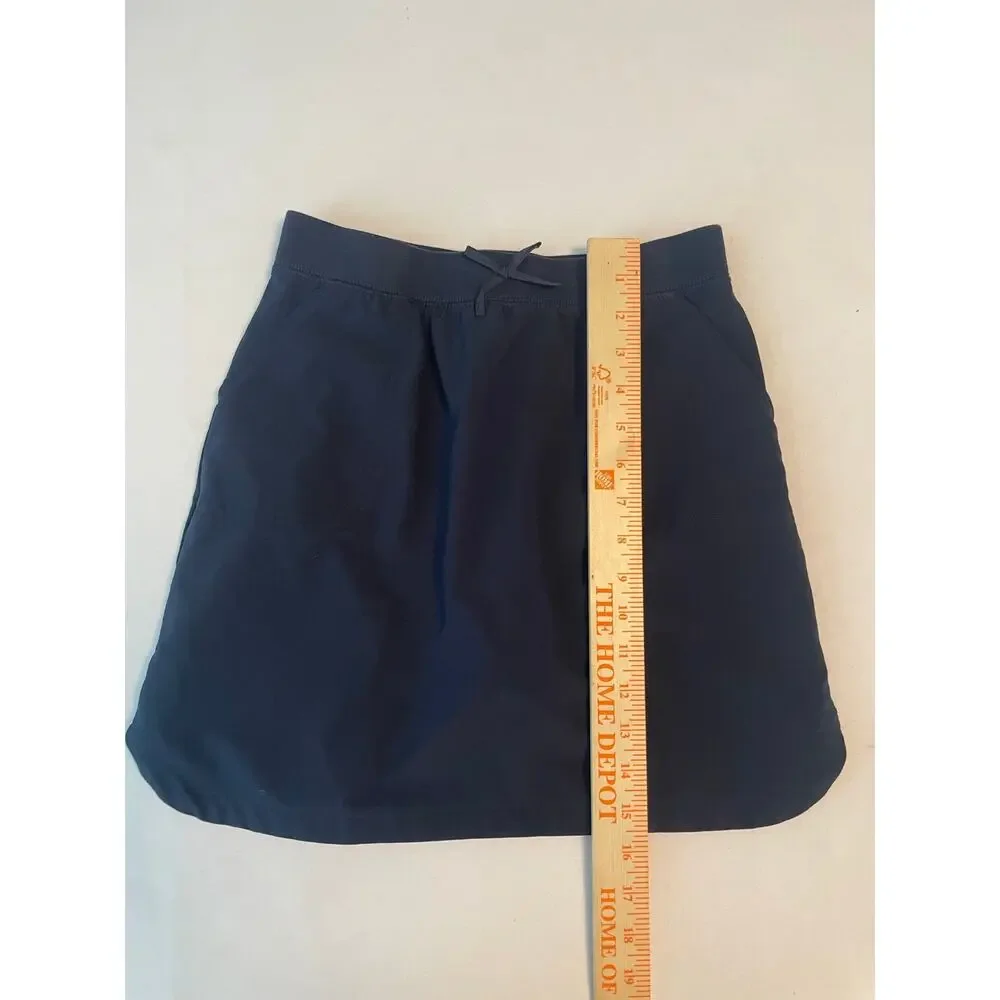 Nautica Navy Blue Performance Short Skirt Skort School Uniform Girls 12